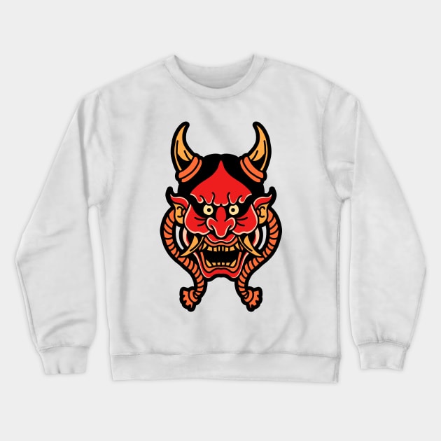 oni mask Crewneck Sweatshirt by donipacoceng